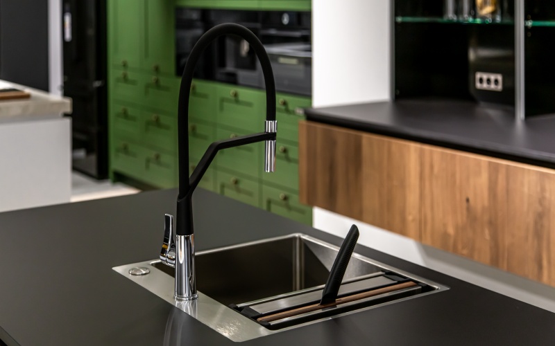 Integrated Stainless Steel kitchen interior design