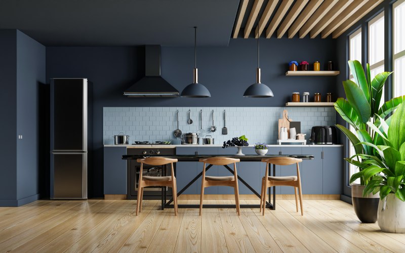 Integrated Stainless Steel kitchen interior design