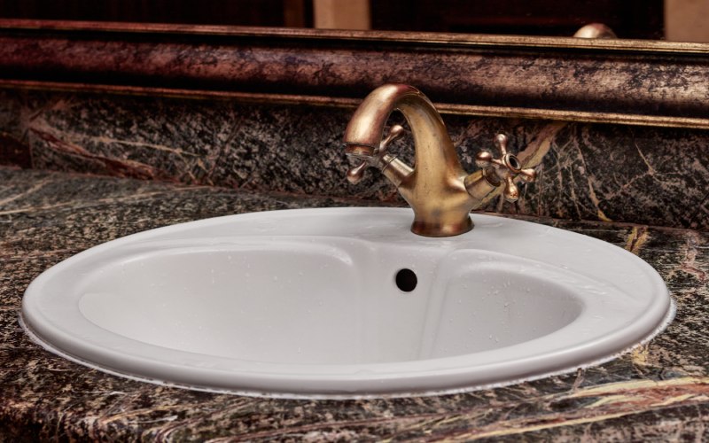 Stone Vessel Sink kitchen interior design