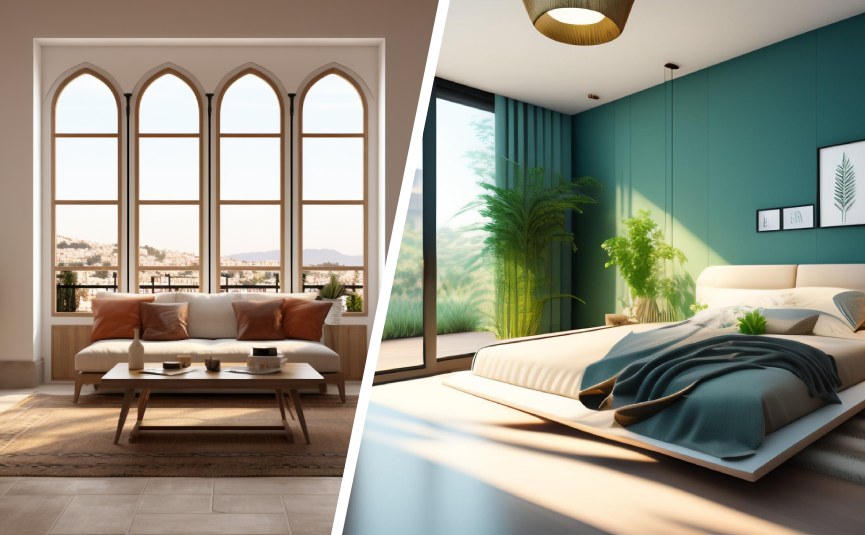 Living and Bedroom Interior Design